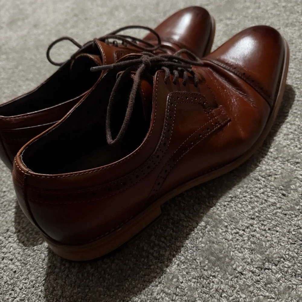Stacy Adams men’s brown leather dress shoes in size 12 professor‎ businessman